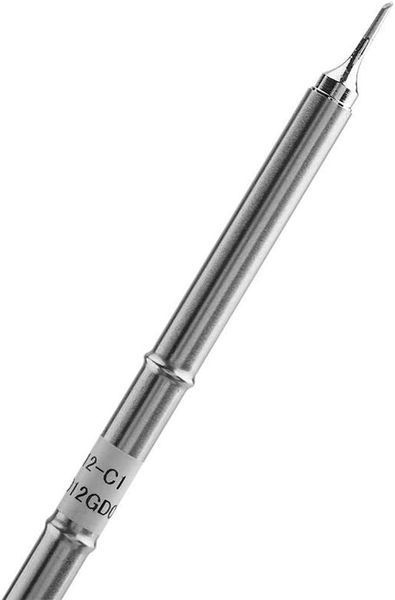 Жало T12-C1 для паяльных станций Hakko, KSGER, Quicko (коническое со срезом) T12-C1 фото