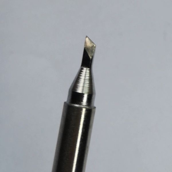 Жало Kagzu T12-SKU для паяльних станцій Hakko, KSGER, Quicko (форма "ніж" зі зрізом / скошений клин) T12-SKU фото